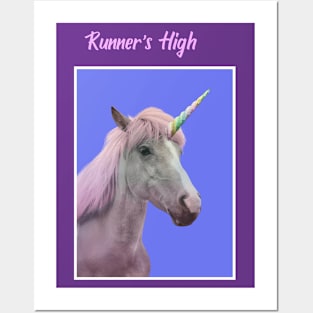 Runner's High Unicorn Posters and Art